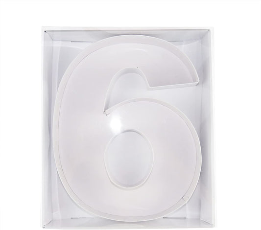 Fillable Number 6 Box with FREE Clear Lid Giftbox