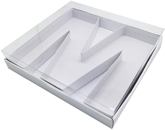 Letter M Fillable Box with FREE Clear Lid Giftbox