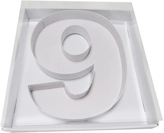 Fillable Number 9 Box with FREE Clear Lid Giftbox