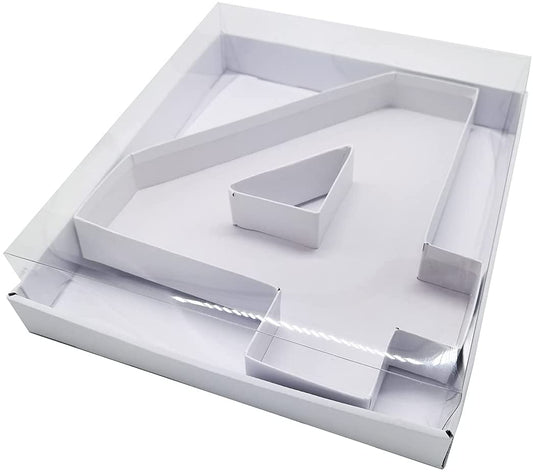 Fillable Number 4 Box with FREE Clear Lid Giftbox