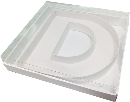 Letter D Fillable Box with FREE Clear Lid Giftbox