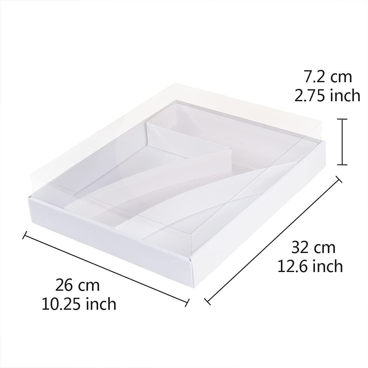 Fillable Number 7 Box with FREE Clear Lid Giftbox
